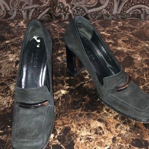 Gucci suede heels